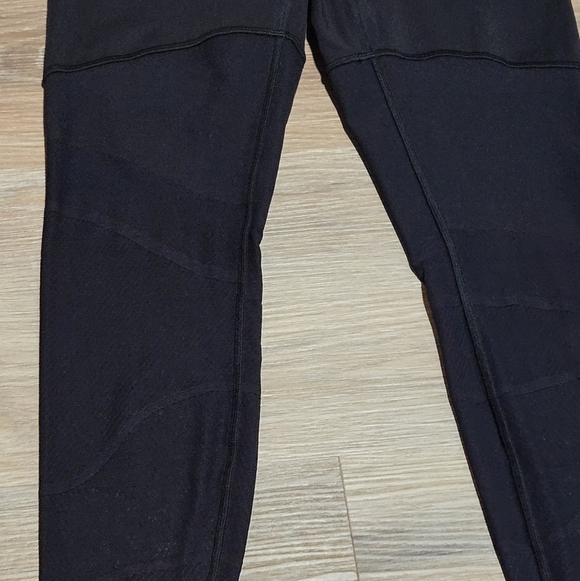 Lululemon Wunder Under Tech Mesh Leg Black Leggings Size 6 - Picture 6 of 13